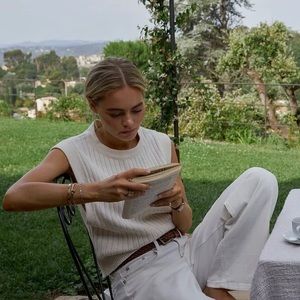 New In Packaging Limited Edition Claire Rose Ribbed Knitted Vest